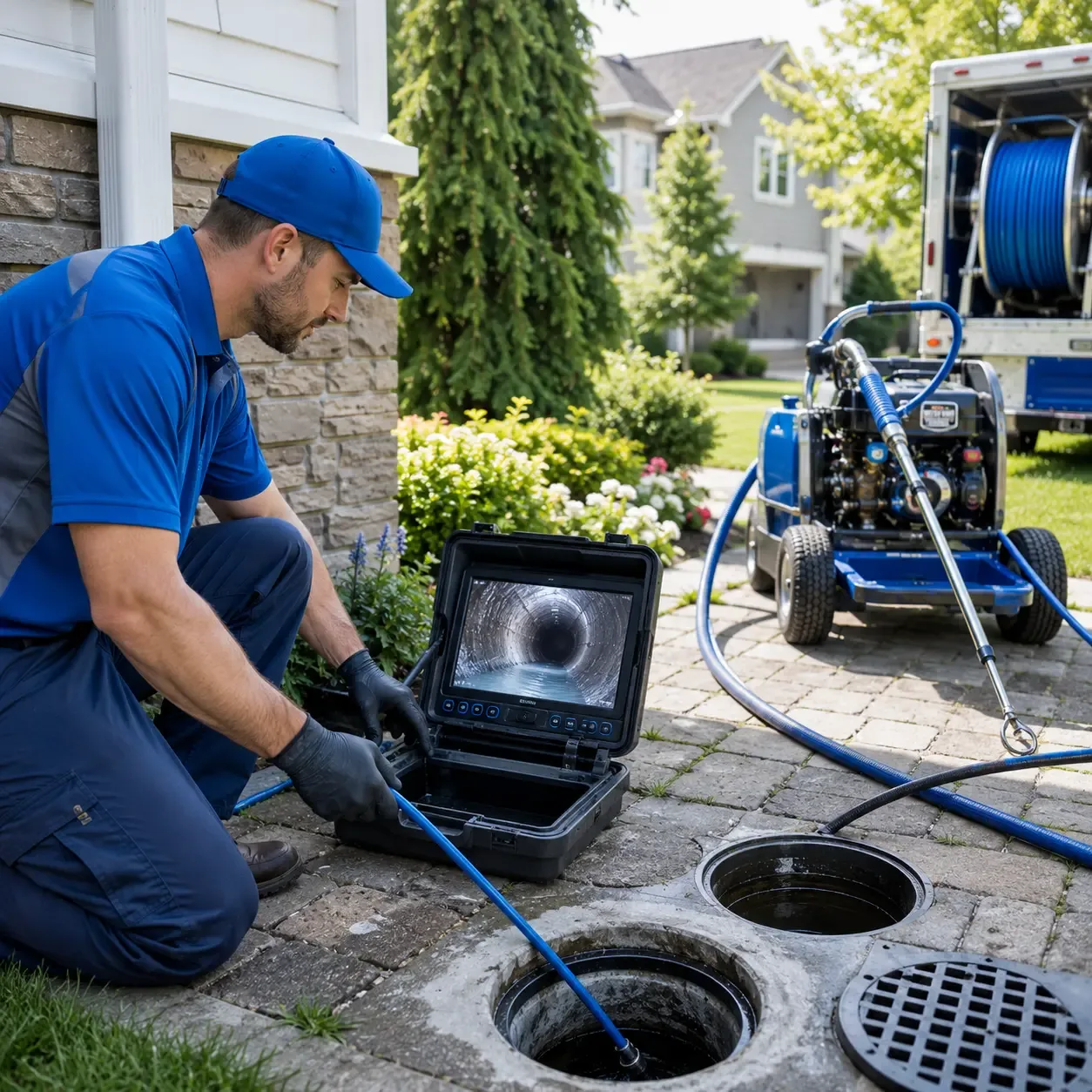 Outdoor drain cleaning professionals serving East Marion, NY